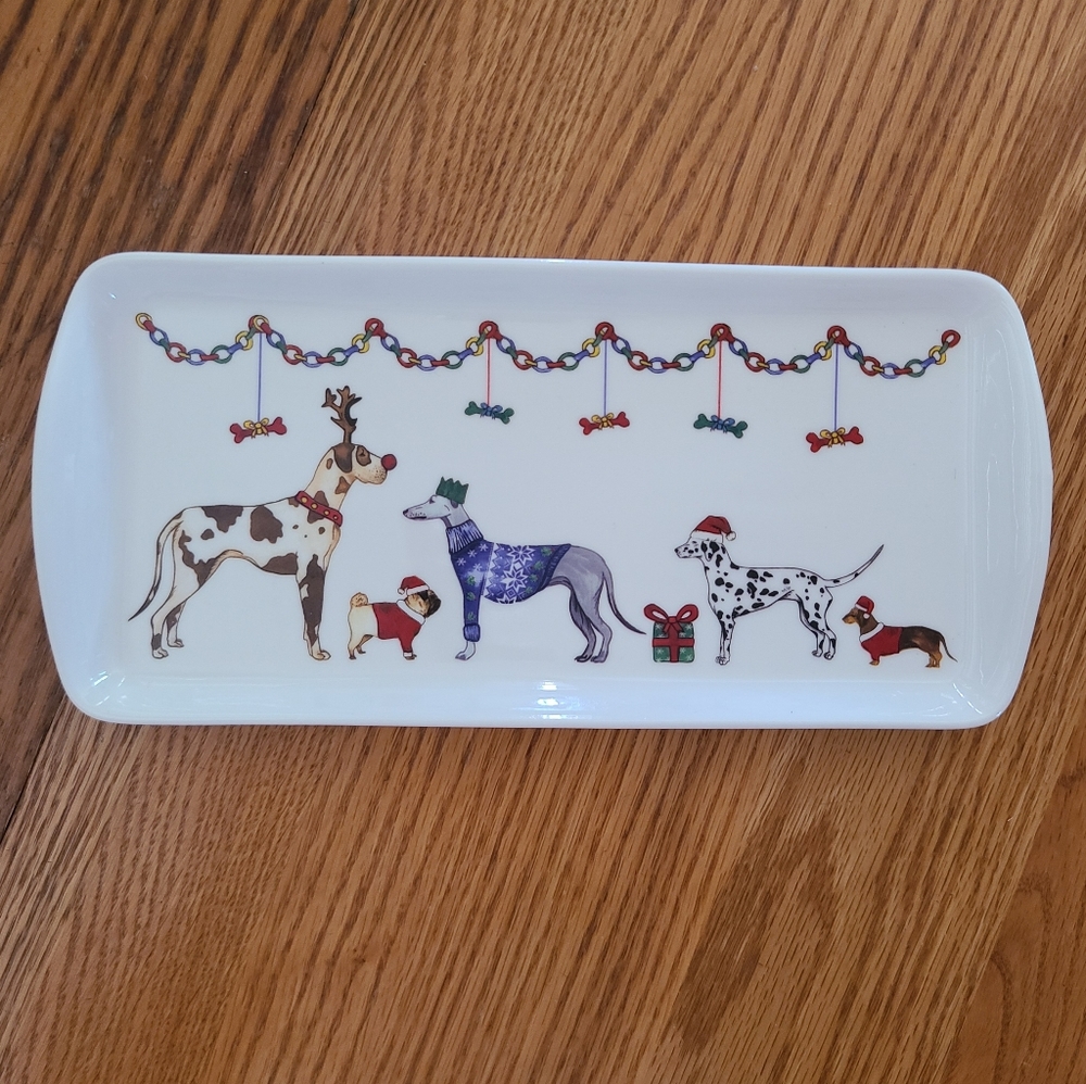 👀50% OFF🐕🎄NWOT‼️ Milly Green British Design Snack Plate